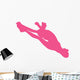 Cheer Silhouette Hot Pink Wall Decal