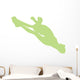Cheer Silhouette Style Lime Wall Decal