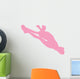Cheer Silhouette Style Pink Wall Decal