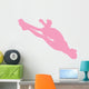 Cheer Silhouette Style Pink Wall Decal