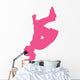 Cheer Silhouette Hot Pink Wall Decal
