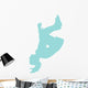Blue Flipping Cheer Wall Decal