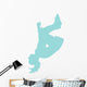 Blue Flipping Cheer Wall Decal