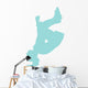 Blue Flipping Cheer Wall Decal