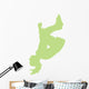 Cheer Silhouette Lime Green Wall Decal