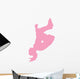 Pink Flipping Cheer Wall Decal