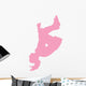 Pink Flipping Cheer Wall Decal