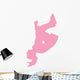 Pink Flipping Cheer Wall Decal