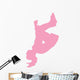 Pink Flipping Cheer Wall Decal