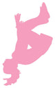 Pink Flipping Cheer Wall Decal