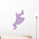 Purple Flipping Cheer Wall Decal
