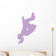 Purple Flipping Cheer Wall Decal