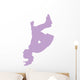 Purple Flipping Cheer Wall Decal