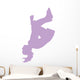 Purple Flipping Cheer Wall Decal