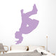 Purple Flipping Cheer Wall Decal