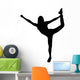Cheer Silhouette Black Wall Decal