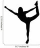 Cheer Silhouette Black Wall Decal