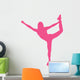 Cheer Silhouette Hot Pink Wall Decal