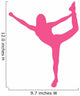 Cheer Silhouette Hot Pink Wall Decal