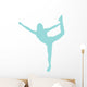 Cheer Silhouette Light Blue Wall Decal