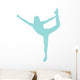 Cheer Silhouette Light Blue Wall Decal
