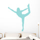 Cheer Silhouette Light Blue Wall Decal