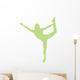 Cheer Silhouette Lime Green Wall Decal