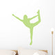 Cheer Silhouette Lime Green Wall Decal