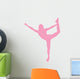 Cheer Silhouette Pink Wall Decal