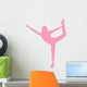 Cheer Silhouette Pink Wall Decal