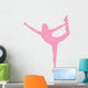 Cheer Silhouette Pink Wall Decal