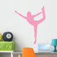 Cheer Silhouette Pink Wall Decal