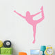 Cheer Silhouette Pink Wall Decal