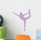 Cheer Silhouette Lavender Wall Decal