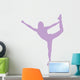 Cheer Silhouette Lavender Wall Decal