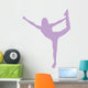 Cheer Silhouette Lavender Wall Decal