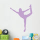 Cheer Silhouette Lavender Wall Decal