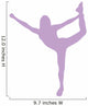 Cheer Silhouette Lavender Wall Decal
