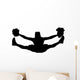 Cheer Silhouette Black Wall Decal