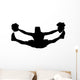 Cheer Silhouette Black Wall Decal