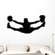 Cheer Silhouette Black Wall Decal