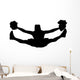 Cheer Silhouette Black Wall Decal