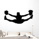 Cheer Silhouette Black Wall Decal