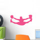 Cheer Silhouette Hot Pink Wall Decal
