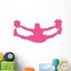 Cheer Silhouette Hot Pink Wall Decal