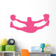 Cheer Silhouette Hot Pink Wall Decal