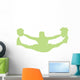 Green Jumping Splits Cheer Wall Decal