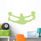 Green Jumping Splits Cheer Wall Decal