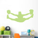 Green Jumping Splits Cheer Wall Decal
