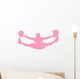 Pink Jumping Splits Cheer Wall Decal